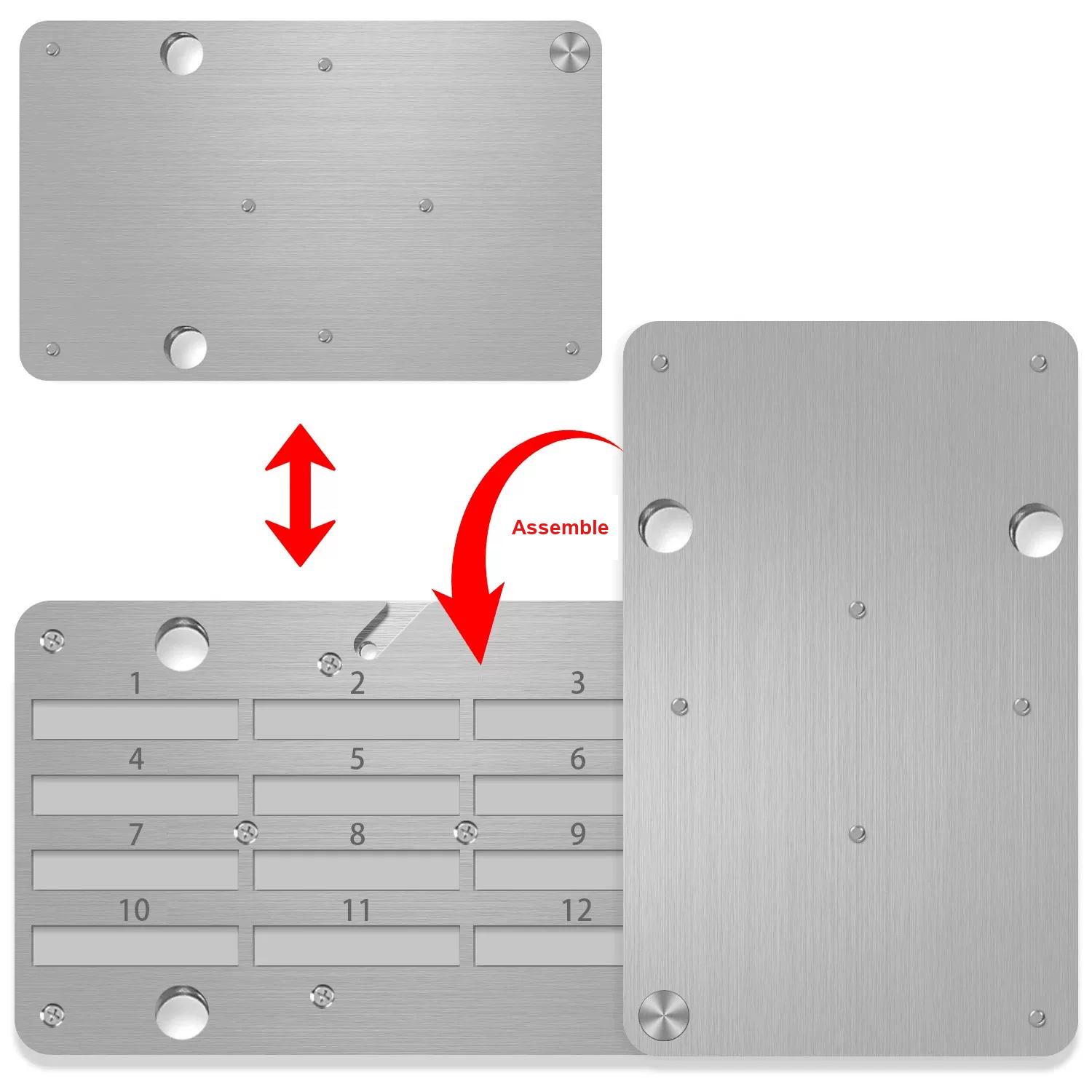 Cover and base assembly diagram