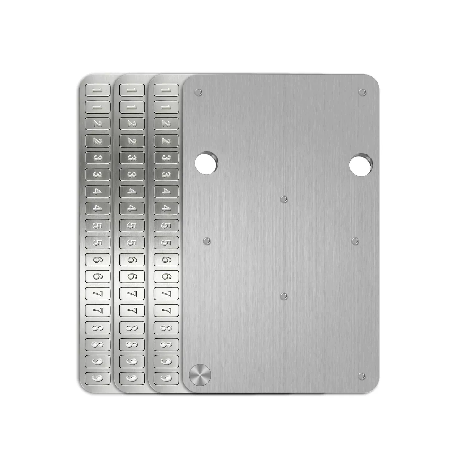 Number plates and cover set